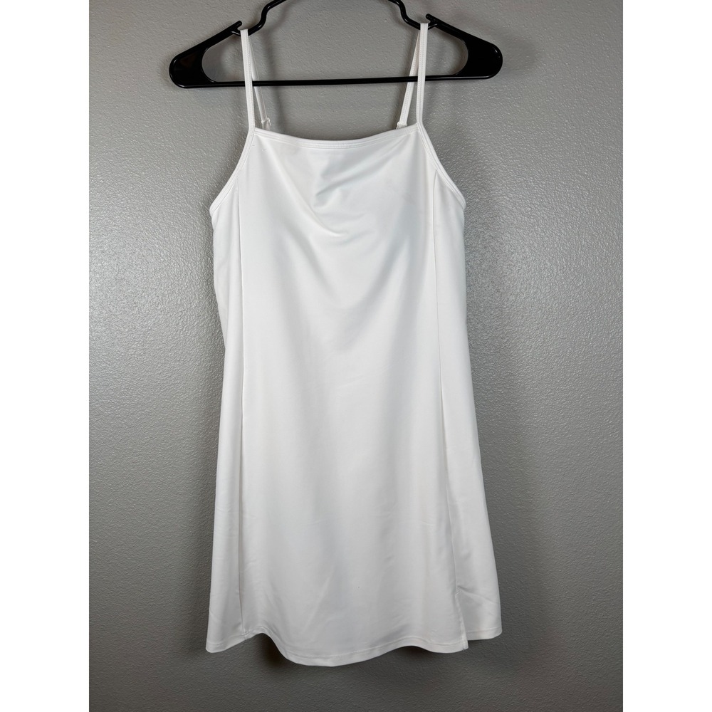 Old Navy Active Powersoft White Sleeveless Mini Dress Go-Dry Size M Graduation - Picture 1 of 8